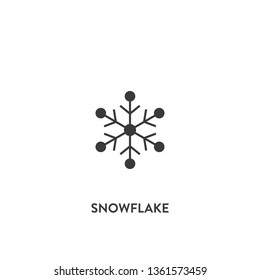 snowflake icon vector. snowflake sign on white background. snowflake icon for web and app