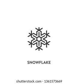 snowflake icon vector. snowflake sign on white background. snowflake icon for web and app