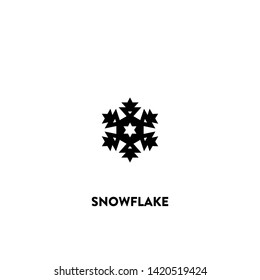 snowflake icon vector. snowflake sign on white background. snowflake icon for web and app