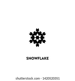 snowflake icon vector. snowflake sign on white background. snowflake icon for web and app