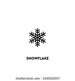 snowflake icon vector. snowflake sign on white background. snowflake icon for web and app