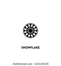 snowflake icon vector. snowflake sign on white background. snowflake icon for web and app