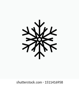 
Snowflake Icon - Vector, Sign and Symbol for Design, Presentation, Website or Apps Elements.