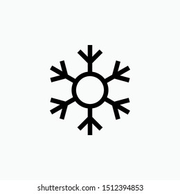 Snowflake Icon - Vector, Sign and Symbol for Design, Presentation, Website or Apps Elements.