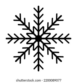 Snowflake icon vector sign symbol. Vector illustraton