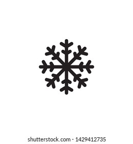 Snowflake icon vector. Snowflakes winter symbol. Flat design style on white background.