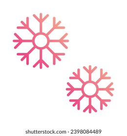 Snowflake icon vector stock illustration