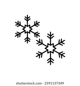 Snowflake icon vector stock illustration