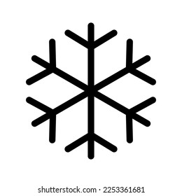 Snowflake Icon Vector Symbol Design Illustration