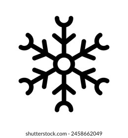 Snowflake Icon Vector Symbol Design Illustration