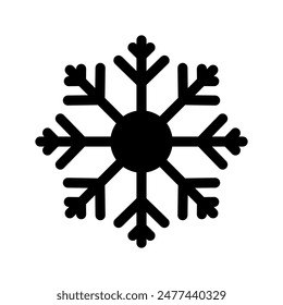Snowflake Icon Vector Symbol Design Illustration