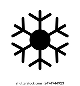 Schneeflocken-Symbol Vektorgrafik Symbol Design Illustration