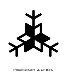 Snowflake Icon Vector Symbol Design Illustration