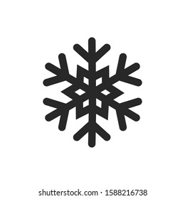 Snowflake icon vector symbol logo illustration