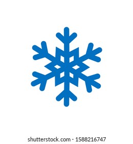 Snowflake icon vector symbol logo illustration