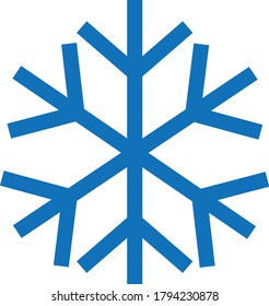 Icono de copo de nieve, vector icono de copo de nieve, en estilo plano de moda aislado en fondo blanco. Icono de copo de nieve, ilustración de icono de copo de nieve