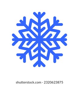 Vector de icono de copo de nieve. Signo de ilustración de invierno. Símbolo de nieve. Logo de Año Nuevo.