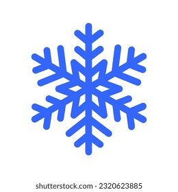 Vector de icono de copo de nieve. Signo de ilustración de invierno. Símbolo de nieve. Logo de Año Nuevo.