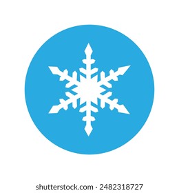 Snowflake icon vector. Winter illustration sign. Cold illustration symbol. 