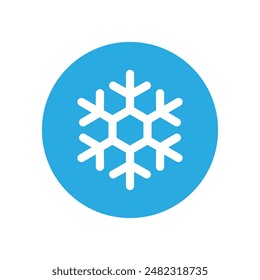 Snowflake icon vector. Winter illustration sign. Cold illustration symbol. 
