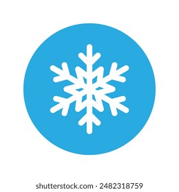 Snowflake icon vector. Winter illustration sign. Cold illustration symbol. 