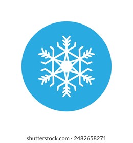 Snowflake icon vector. Winter illustration sign. Cold illustration symbol. 