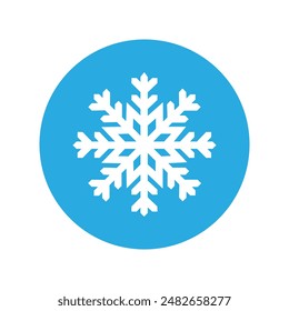 Snowflake icon vector. Winter illustration sign. Cold illustration symbol. 