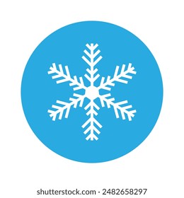 Snowflake icon vector. Winter illustration sign. Cold illustration symbol. 