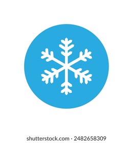 Icono de copo de nieve Vector. Ilustración de invierno. Símbolo de ilustración en frío. 