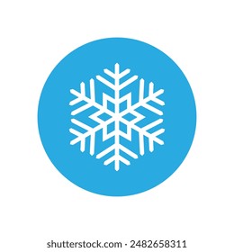 Snowflake icon vector. Winter illustration sign. Cold illustration symbol. 