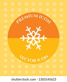 Snowflake Icon for Web. Application, Software & Graphic Design.