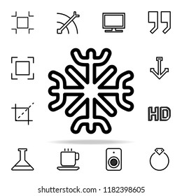 snowflake icon. web icons universal set for web and mobile on white background