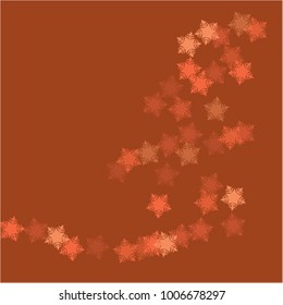 Snowflake icon which consists of isolated elements. Stylish, consist of beautiful elements in snowflake icon. Can be used as print, wallpaper, cards, poster, logo, background