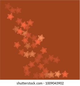 Snowflake icon which consists of isolated elements. Stylish, consist of beautiful elements in snowflake icon. Can be used as print, wallpaper, cards, poster, logo, background