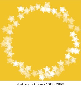 Snowflake icon which consists of isolated elements. Stylish, consist of beautiful elements in snowflake icon. Can be used as print, wallpaper, cards, poster, logo, background