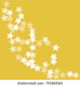 Snowflake icon which consists of isolated elements. Stylish, consist of beautiful  elements in snowflake icon. Can be used as print, wallpaper, cards, poster, logo, background 