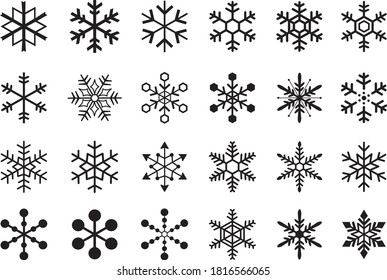 Snowflake icon 
winter design material