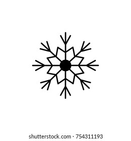 snowflake icon. Winter element. Premium quality graphic design. Signs, outline symbols collection, simple thin line icon for websites, web design, mobile app, info graphics on white background