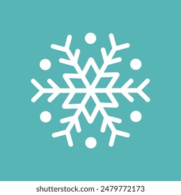Snowflake icon Winter icon set illustration elements