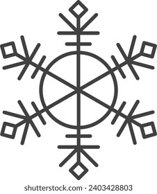 Icono de copo de nieve. Silhouette de copos de nieve para el diseño de tarjetas y pancartas de bienvenida de Navidad y Año Nuevo. Elementos decorativos de vacaciones aislados en un fondo blanco.
