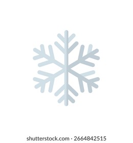 Icono de copo de nieve Diseño de símbolo de invierno aislado sobre fondo blanco Clima frío