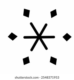 Snowflake Icon, Snowflake Winter Time.