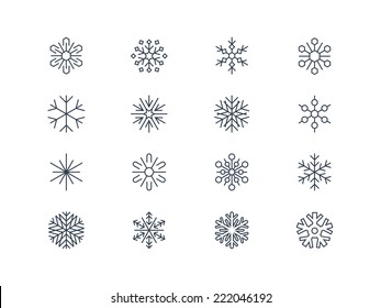 Snowflake icons 3