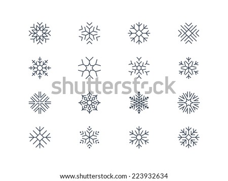 Snowflake icons 5