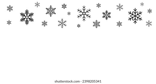  Snowflake icons collection isolated on white background. Snowflakes icons. Snowflake vector 