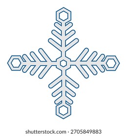 Colección de iconos de copo de nieve. Vector Snowflake. Feliz año nuevo, Navidad, Navidad. Iconos de copos de nieve. Ornamento del año Nuevo