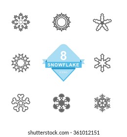 Snowflake Icons ( Line Icon )