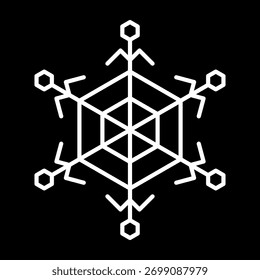 Snowflake Icons Set Crayon Chalk Drawing Vector. Christmas hand drawn snowflakes set for holiday greeting cards