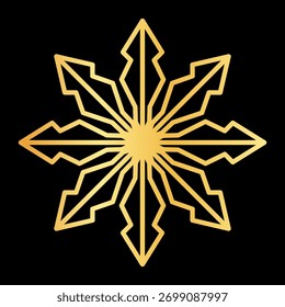 Snowflake Icons Set Crayon Chalk Drawing Vector. Christmas hand drawn snowflakes set for holiday greeting cards