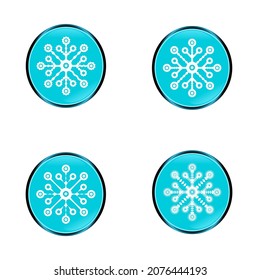 Snowflake icons. Vector snowflakes. Set of snowflakes for design. Snowflake. Snow.
